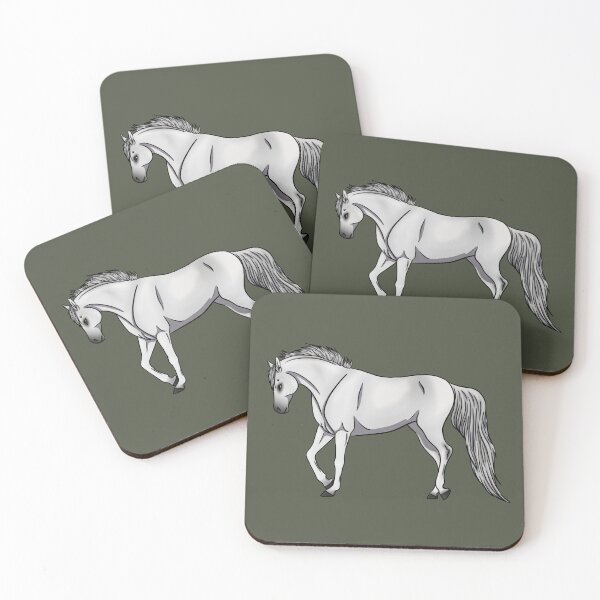 Item preview, White Grey Arabian designed and sold by Old Water Cryptid .