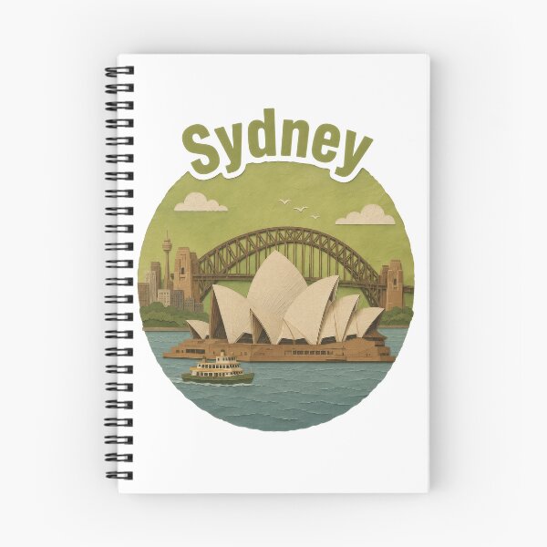 Item preview, Sydney Paper Collage with Opera House and Harbour Bridge designed and sold by RiderSpoon.