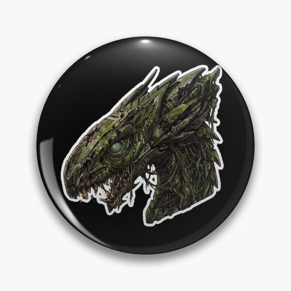 Item preview, Overgrown Ancient Mecha Dragon Mossy Relic Golem Sticker designed and sold by bug4j_DragonLab.