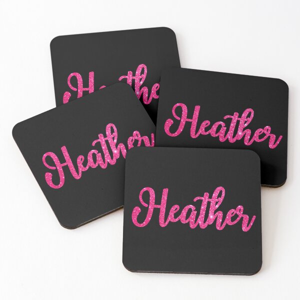 Item preview, Heather Hot Pink Sparkly Personalised Name Design designed and sold by CamilasPrints.
