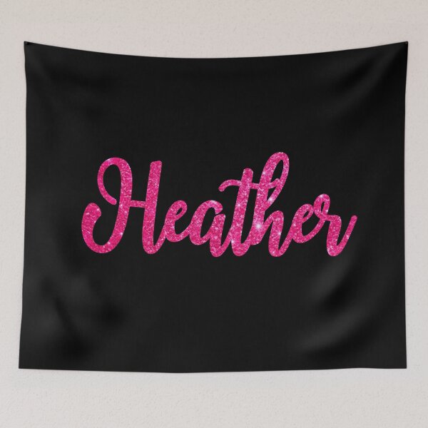 Item preview, Heather Hot Pink Sparkly Personalised Name Design designed and sold by CamilasPrints.
