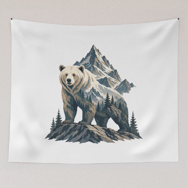 Item preview, Mountain Spirit Bear designed and sold by Wild Creative Art.