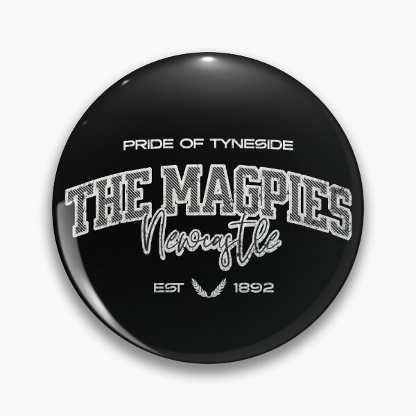 Item preview, The Magpies Newcastle Vintage Retro Soccer Football designed and sold by Red-since-1892.