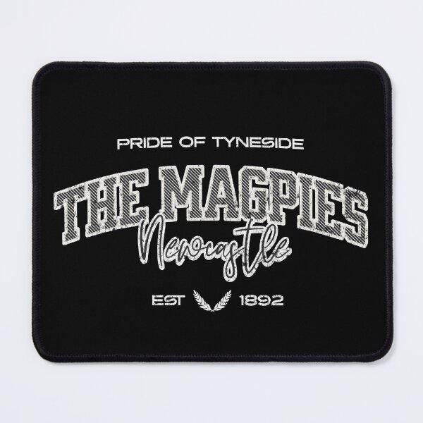 Item preview, The Magpies Newcastle Vintage Retro Soccer Football designed and sold by Red-since-1892.