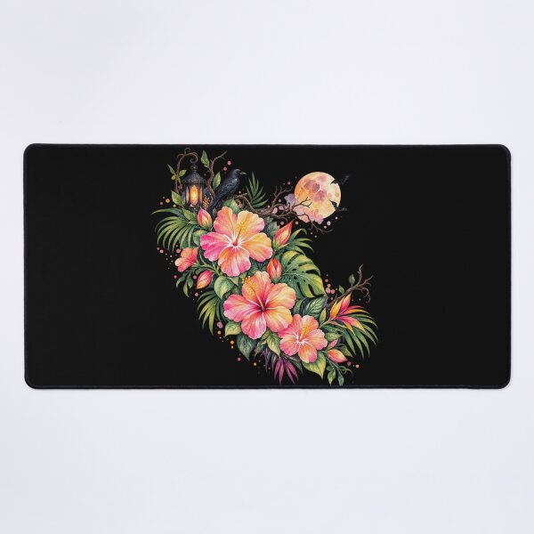 Item preview, Cute Tropical Halloween Hibiscus | Spooky Floral Art designed and sold by IamNolmo.