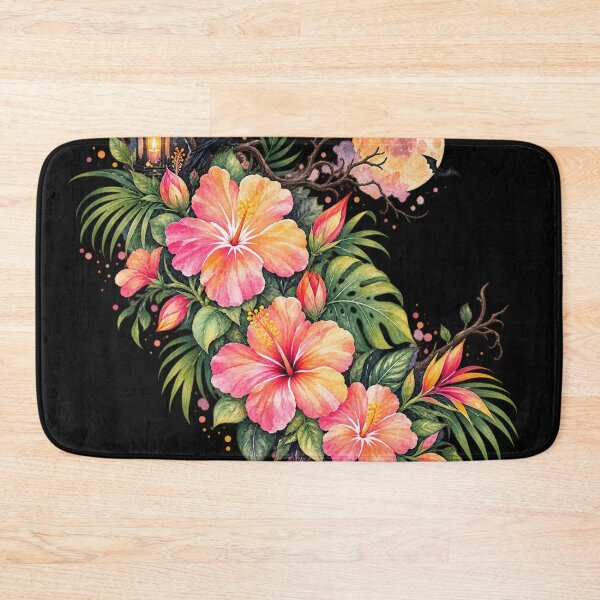 Item preview, Cute Tropical Halloween Hibiscus | Spooky Floral Art designed and sold by IamNolmo.