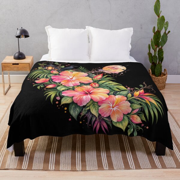 Item preview, Cute Tropical Halloween Hibiscus | Spooky Floral Art designed and sold by IamNolmo.