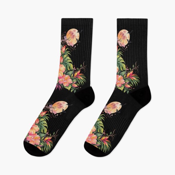 Item preview, Cute Tropical Halloween Hibiscus | Spooky Floral Art designed and sold by IamNolmo.