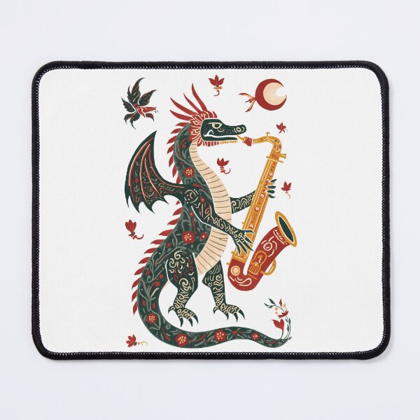Item preview, Dragon Scandinavian Folk Art designed and sold by Sarcastic designs.