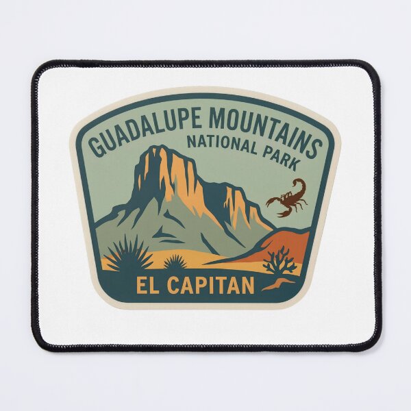 Item preview, Guadalupe Mountains National Park Texas El Capitan Retro Patch designed and sold by LittleArij.