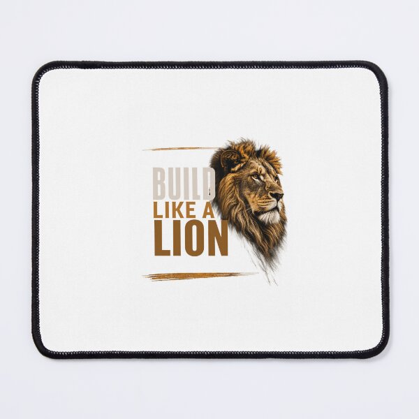 Item preview, Build Like a Lion - Gym Motivation Fitness designed and sold by Bennie Singh.