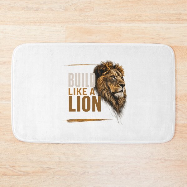 Item preview, Build Like a Lion - Gym Motivation Fitness designed and sold by Bennie Singh.