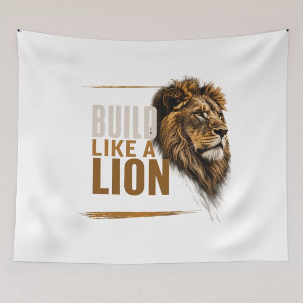 Item preview, Build Like a Lion - Gym Motivation Fitness designed and sold by Bennie Singh.