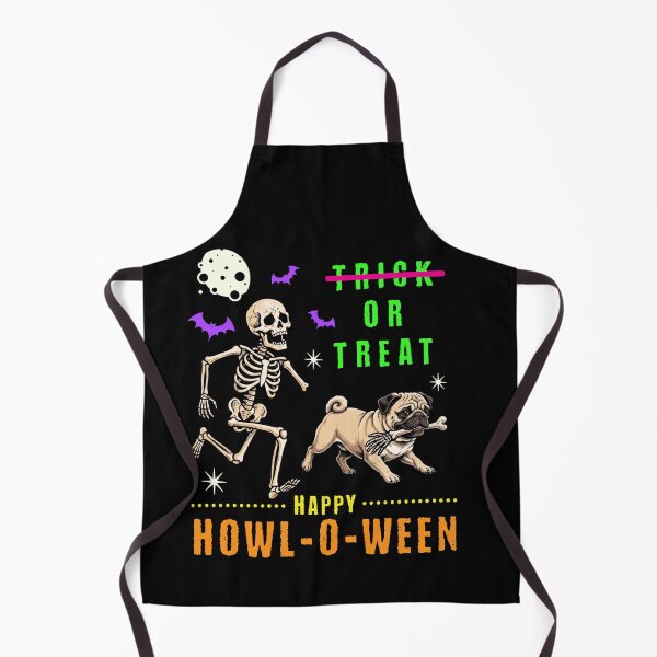 Item preview, Pug Skeleton Howl-O-Ween Trick or Treat designed and sold by d247.