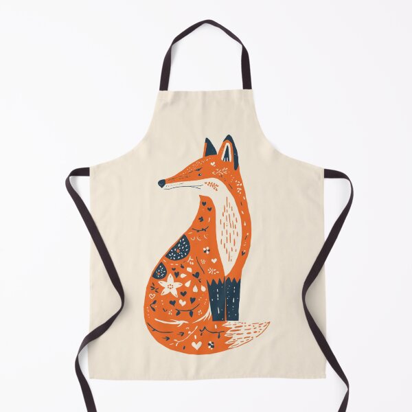 Aperçu de l'œuvre Art populaire scandinave Renard orange créée et vendue par Sarcastic designs.