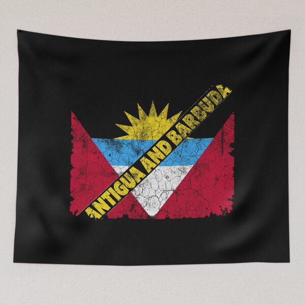 Aperçu de l'œuvre Vintage Antigua and Barbuda Flag Caribbean Pride Retro Island Heritage créée et vendue par Flag Outfit.