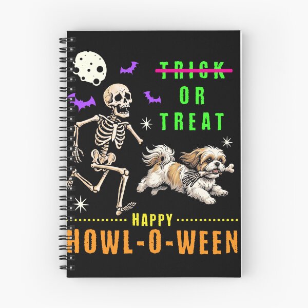 Item preview, Running Skeleton Dog Howl-O-Ween Trick or Treat designed and sold by d247.