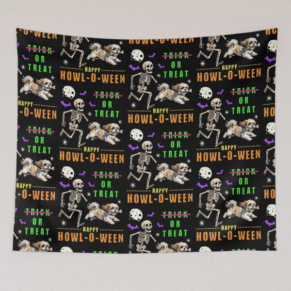 Item preview, Running Skeleton Dog Howl-O-Ween Trick or Treat designed and sold by d247.