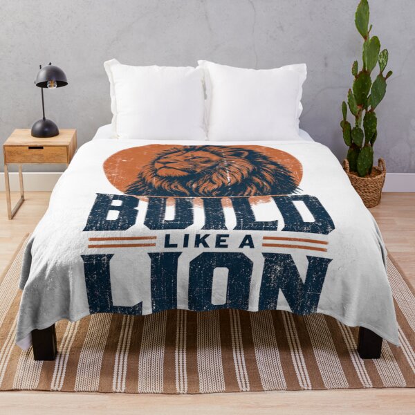Item preview, Build Like a Lion Vintage Retro Grunge Gym Motivation Graphic designed and sold by Bennie Singh.