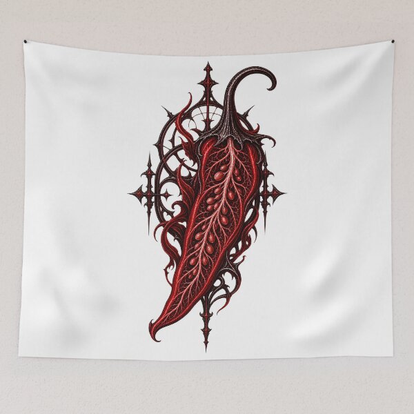 Item preview, Gothic Chili Pepper Dark Ornament designed and sold by ChiliWild.