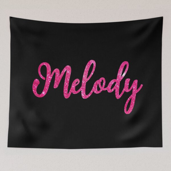 Item preview, Melody Hot Pink Sparkly Personalised Name Design designed and sold by CamilasPrints.