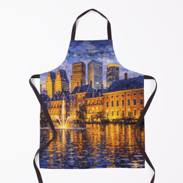 Item preview, Den Haag by Night painting, the Netherlands – A Beautiful place in Europe. designed and sold by GalleryKauffeld.