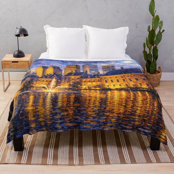 Item preview, Den Haag by Night painting, the Netherlands – A Beautiful place in Europe. designed and sold by GalleryKauffeld.