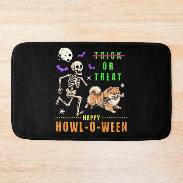 Item preview, Pomeranian Skeleton Howl-O-Ween Trick or Treat designed and sold by d247.