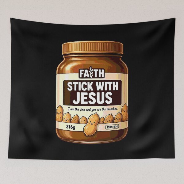 Item preview, John 15:4 Stick With Jesus designed and sold by plushism.