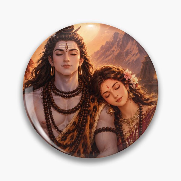 Item preview, Shiva Parvati Divine Love Under the Moon designed and sold by RedSwagStore.