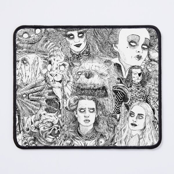 Item preview, Alice In Wonderland Collage | Tim Burton Gothic Art | Dark Aesthetic Illustration designed and sold by ONYX ART & DESIGN.
