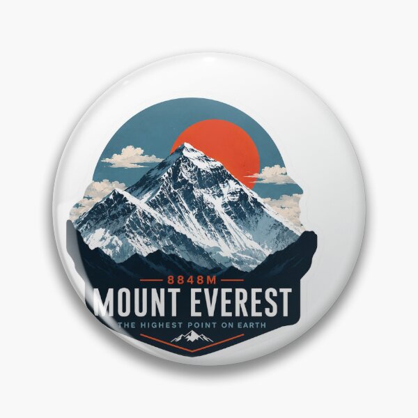 Item preview, Mount Everest / Nepal Himalayas Mountain Retro Graphic designed and sold by FanFueledStickers.