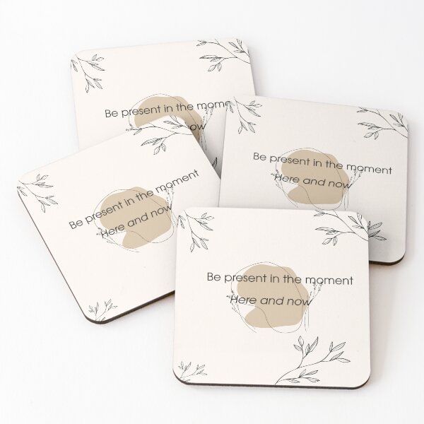 Item preview, Be Present In The Moment Minimalist Boho Line Art Quote designed and sold by Nature Moments.