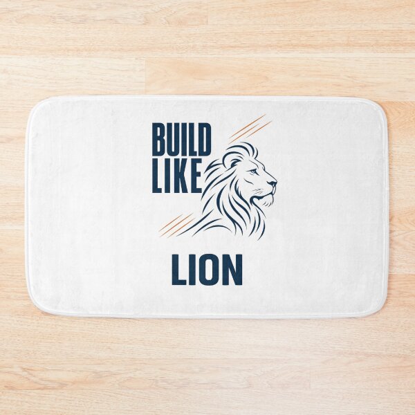 Item preview, Build Like a Lion Minimalist Line-Art Modern Gym Motivation Graphic designed and sold by Bennie Singh.