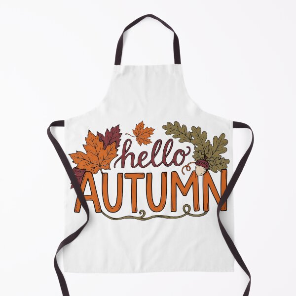 Item preview, Hello Autumn – Fall Leaves and Acorn Typography Design designed and sold by LYRA-Concepts.