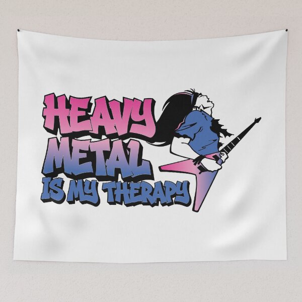 Item preview, Heavy metal is my therapy designed and sold by awesomeloob.