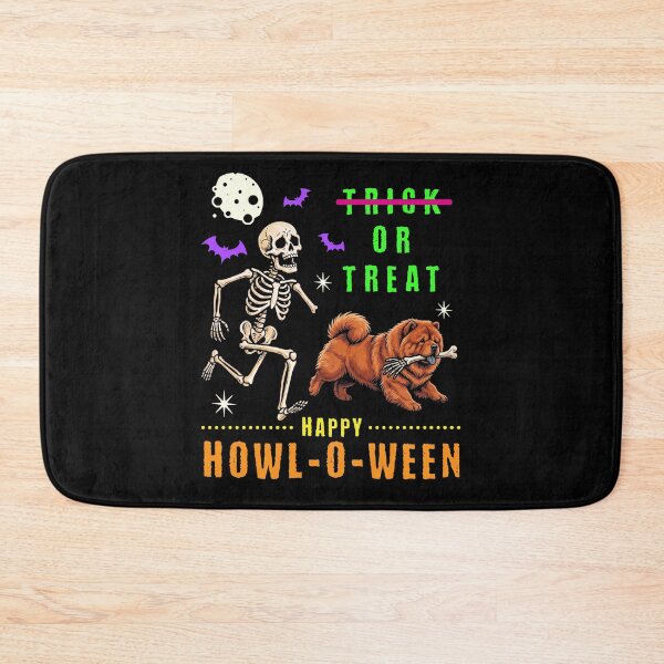 Item preview, Happy Howl-O-Ween Skeleton Dog Trick or Treat designed and sold by d247.