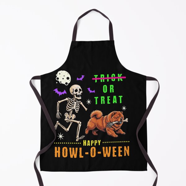 Item preview, Happy Howl-O-Ween Skeleton Dog Trick or Treat designed and sold by d247.