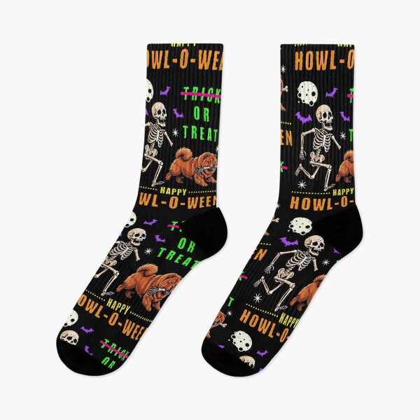 Item preview, Happy Howl-O-Ween Skeleton Dog Trick or Treat designed and sold by d247.