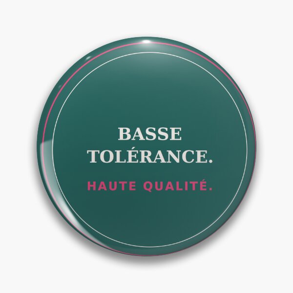 Item preview, Low tolerance, high quality - Trust badge quote designed and sold by VYNCERA.