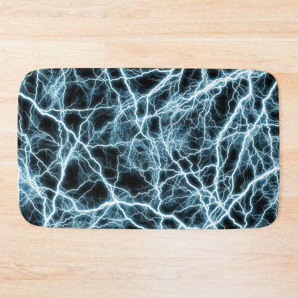 Item preview, Electric Blue Lightning Pattern – Stormy Neon Energy Abstract Design - Storm Chaser Gifts designed and sold by Divine Ease.