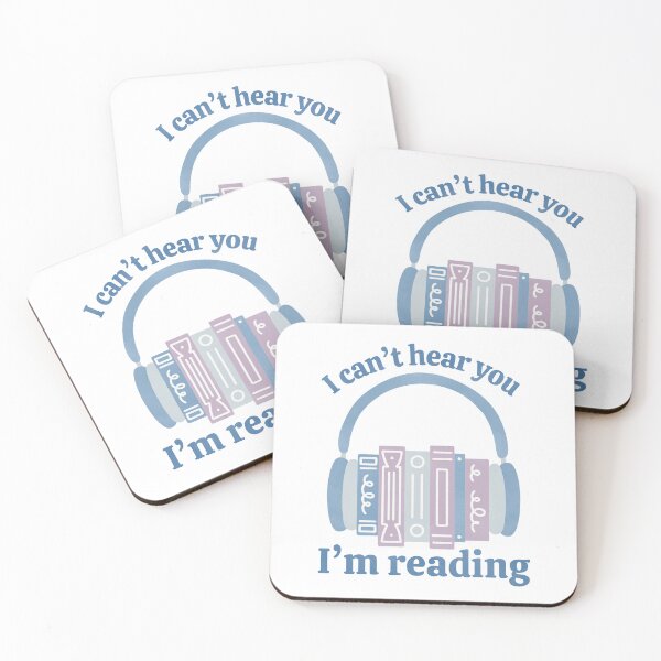 Item preview, I Can’t Hear You I’m Reading Blue Audio Book Stack with Headphones designed and sold by winterpumpkin.
