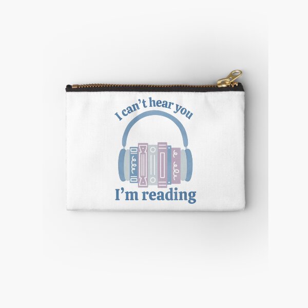Item preview, I Can’t Hear You I’m Reading Blue Audio Book Stack with Headphones designed and sold by winterpumpkin.