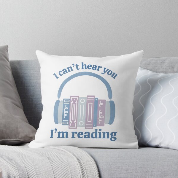 Item preview, I Can’t Hear You I’m Reading Blue Audio Book Stack with Headphones designed and sold by winterpumpkin.
