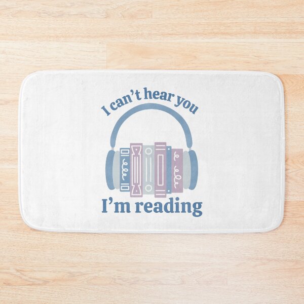 Item preview, I Can’t Hear You I’m Reading Blue Audio Book Stack with Headphones designed and sold by winterpumpkin.