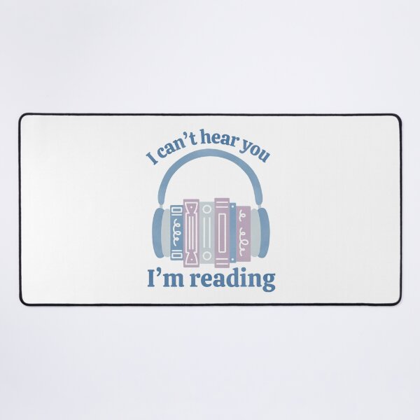 Item preview, I Can’t Hear You I’m Reading Blue Audio Book Stack with Headphones designed and sold by winterpumpkin.