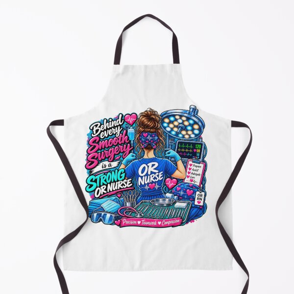 Item preview, OR Nurse Strong Behind Every Surgery designed and sold by Nurse Vibes Studio.