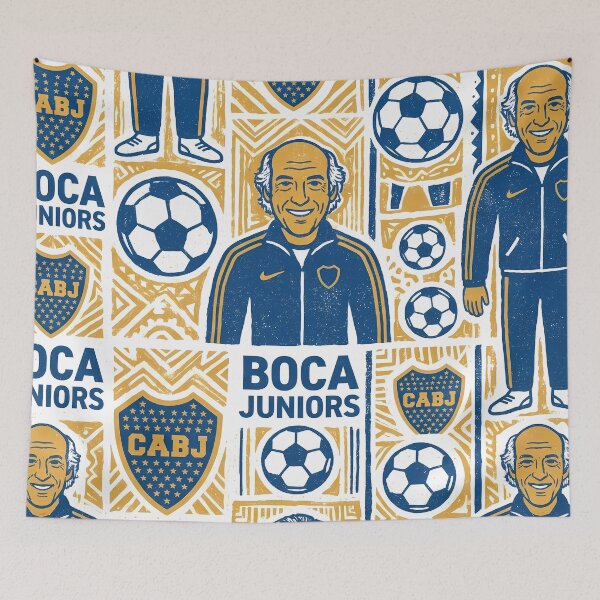 Item preview, Boca Juniors Carlos Bianchi El Virrey Art designed and sold by ART ATTACK ZONE.