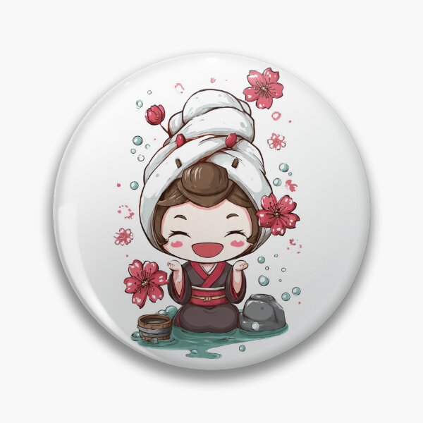 Item preview, cute chibi japan shower designed and sold by cutemakerotart.