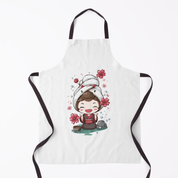 Item preview, cute chibi japan shower designed and sold by cutemakerotart.